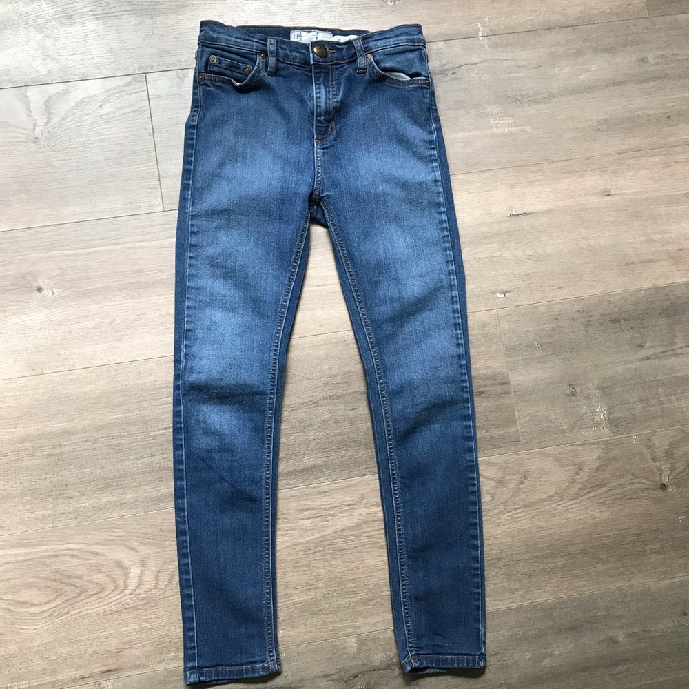 Free People Hi Rise Skinny Crop Jeans